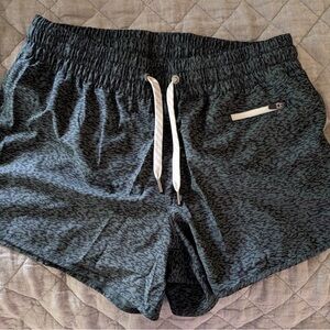 Vuori Women's Black and Gray Athletic Shorts